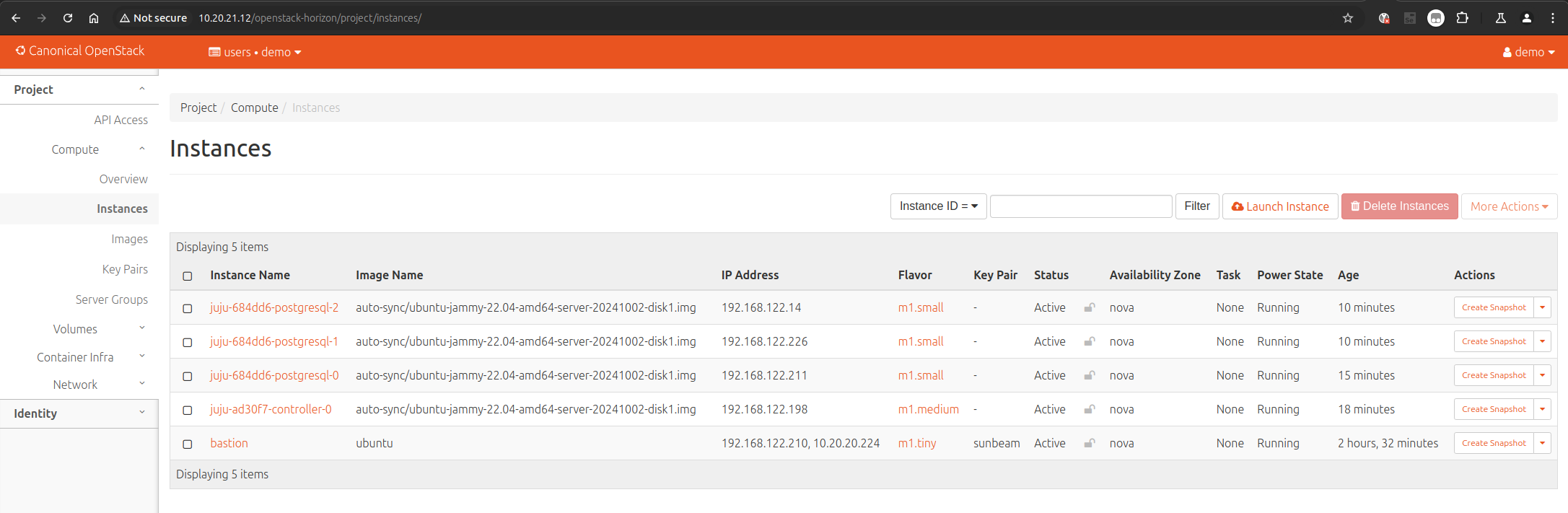 Sunbeam OpenStack dashboard|690x225